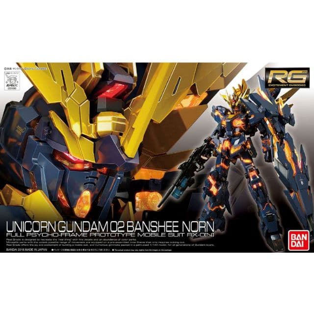 Mô hình lắp ráp RG 1/144 UNICORN GUNDAM 02 BANSHEE NORN