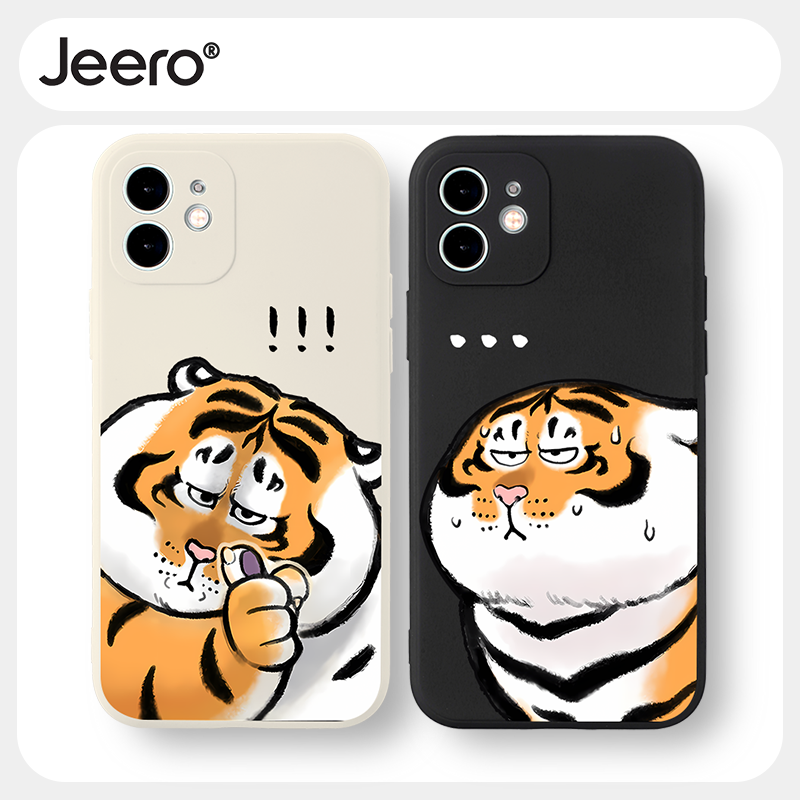Ốp lưng JEERO mềm hoạt hình cặp đôi dễ thương đẹp Cho iPhone 17 Air 16 15 14 13 12 11 Pro Max SE 2020 X XR XS 8 7 ip Plus kute HFF3104