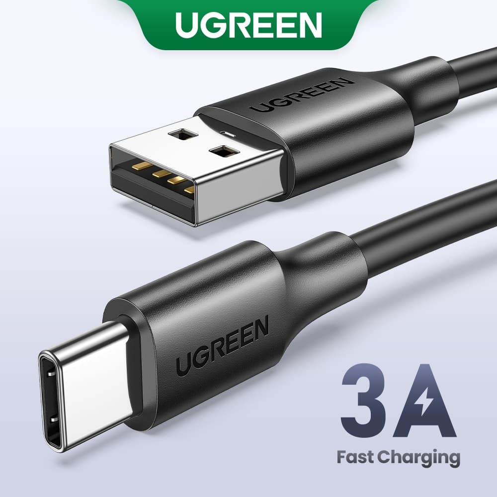 Cáp sạc nhanh USB-C UGREEN 3A 18w Type-C thích hợp cho Redmi/ Xiaomi 13 12 Pro/ Samsung galaxy s22/ one plus