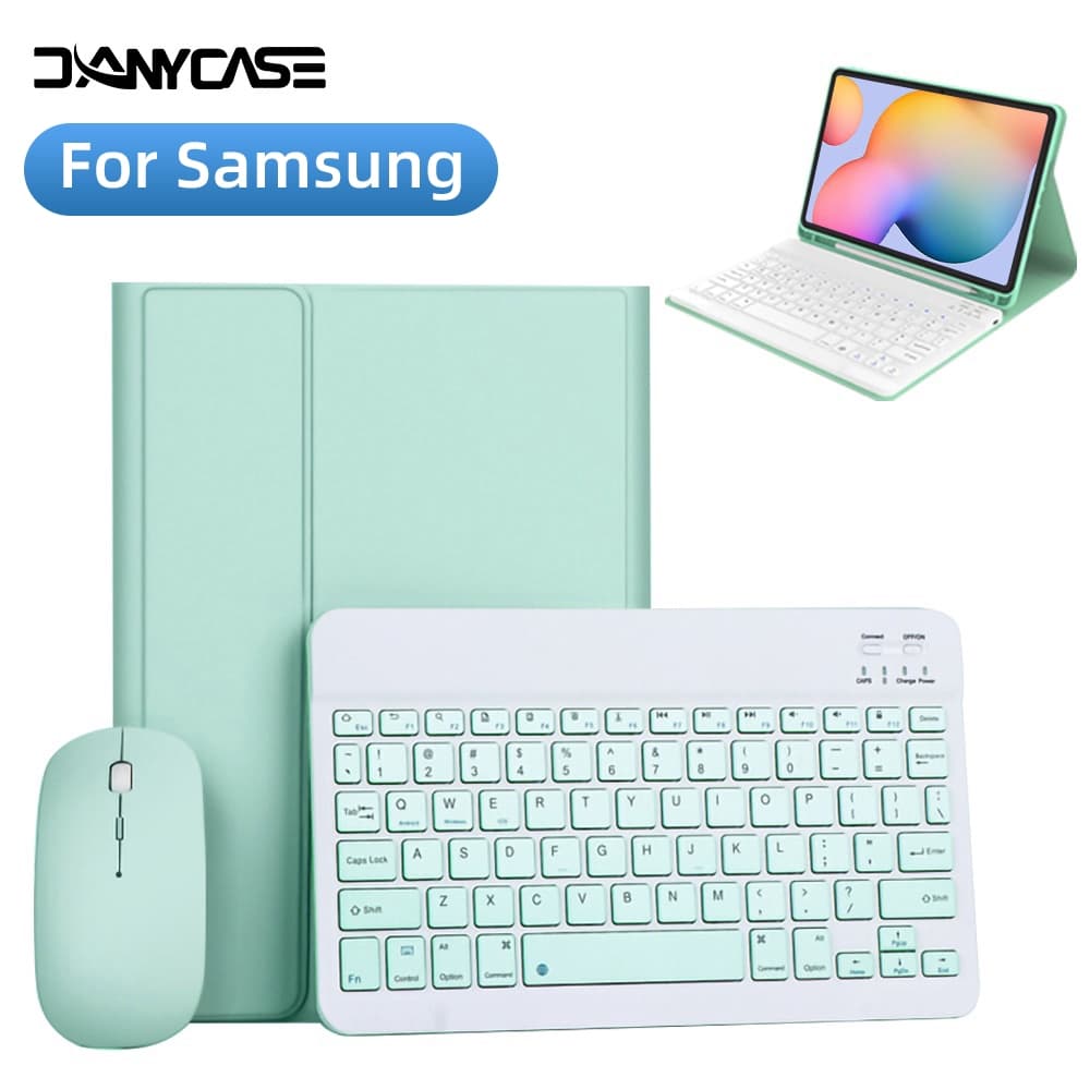 Ốp Bàn Phím Từ Tính Cho Samsung Galaxy Tab S10 Lite S10 FE S6 Lite S10 Plus A8 A7 A9 A11Plus 11 "S7 S8 S9 FE S7 Plus S7 FE S8 S9 FE Plus Vỏ Lật Bảo Vệ Máy Tính Bảng