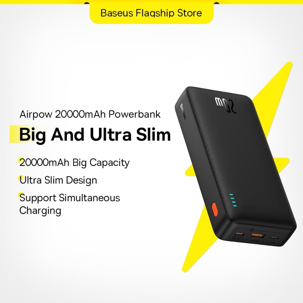 Sạc dự phòng Airpow BASEUS có sạc nhanh 20W 20000mah