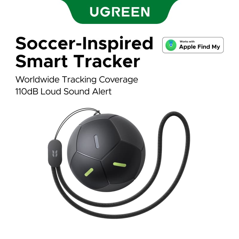 [Thiết kế bóng đá] Thiết kế bóng đá UGREEN FineTrack Chống mất Bluetooth5.0 Finder Tracker Finder IP68 Bộ định vị chống nước tương thích với iOS