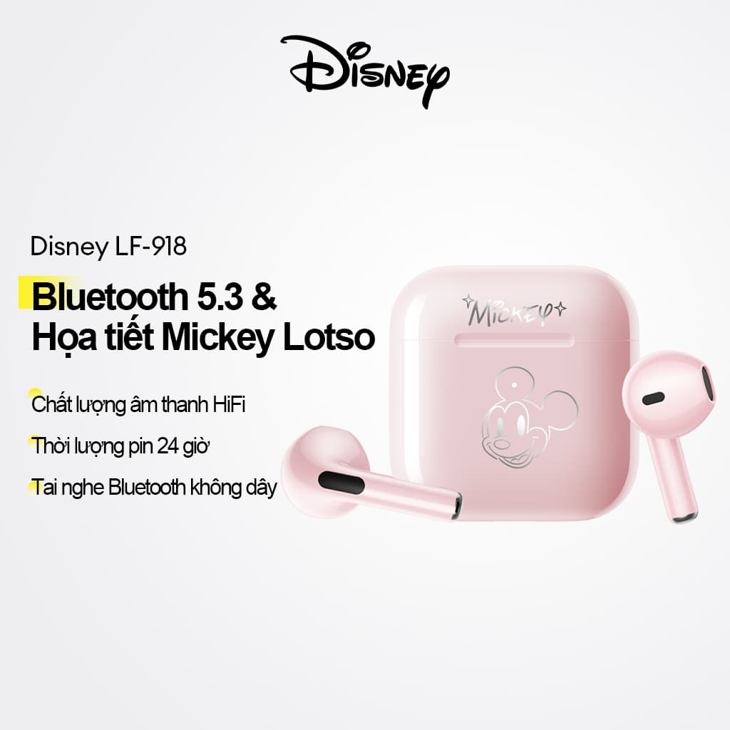 Tai nghe Bluetooth Disney LF-918 Tai nghe không dây Tai nghe thể thao khử tiếng ồn Âm trầm sâu cho phòng tập thể dục