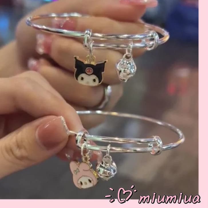 👾miua SANRIO Vòng tay Kulomi Quế Chó Nhật Bản Hoạt Hình Dễ Thương Phù Hợp Với Vòng Tay