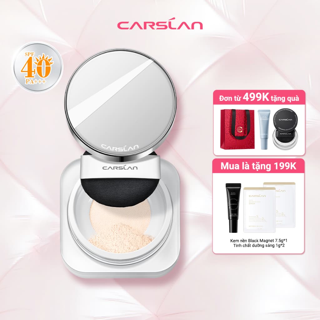 Phấn phủ White Magnet Carslan Chống nắng lâu dài 12H SPF 40 + PA + + + 8g