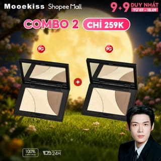 [Live Combo 9gx2] Combo 2 Bảng Tạo Khối Mooekiss 3 Màu Mini Dễ Dùng Cho Người Mới, Tự Nhiên, Lâu Trôi 9gx2