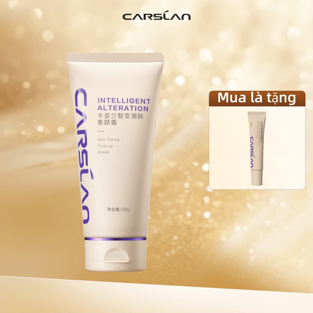 Kem nâng tông da trang điểm CARSLAN không xuống tông suốt 8 giờ trắng sáng không tì vết 120g