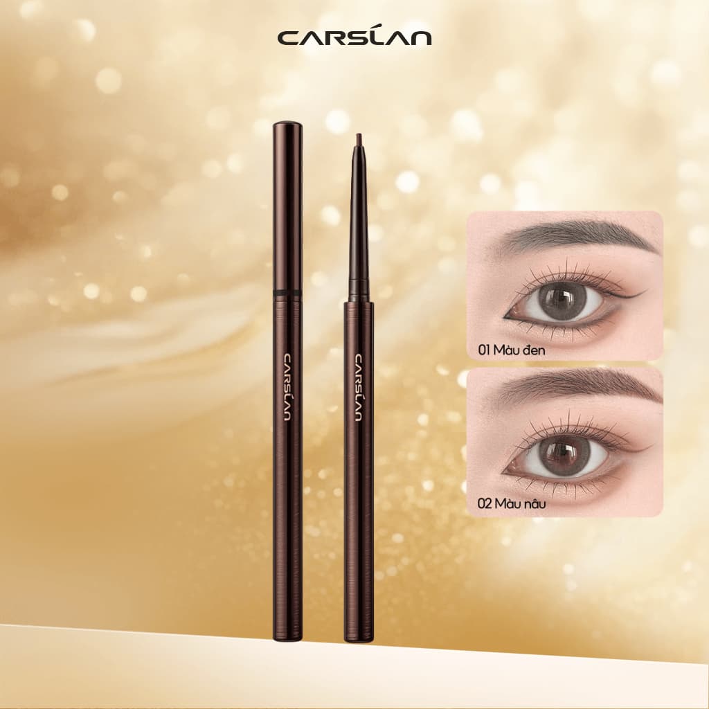 Chì Kẻ Mắt Dạng Gel Carslan Mềm Mại Màu Đen Lâu Trôi Không Bị Mất 0.05g