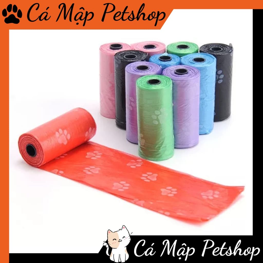 Túi đựng phân mèo, Túi đựng phân mèo tự phân hủy cuộn 15 túi 30x20cm