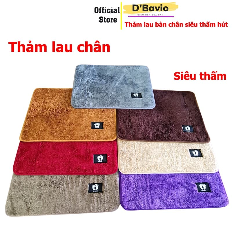 Thảm lau chân nhà tắm, phòng khách, nhà bếp siêu thấm nước chất lượng cao - Dbavio