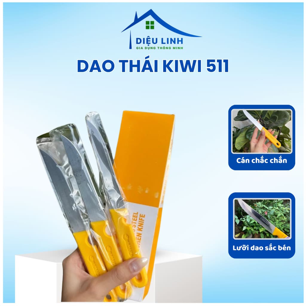 Dao Thái  Cán Vàng Gọt Trái Cây Thân Dao Chắc Chắn Dễ Sử Dụng