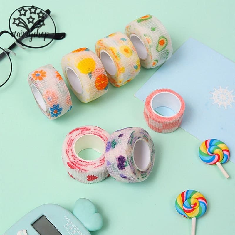 [Starryshop] Băng tự dính đàn hồi Băng viết thể thao Bảo vệ ngón tay Băng dính cổ tay đến đầu gối