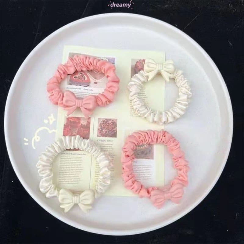 Dreamybow Knot Hair Rope Sweet Girl Heart Vòng ruột nhỏ Dây cao su phù hợp