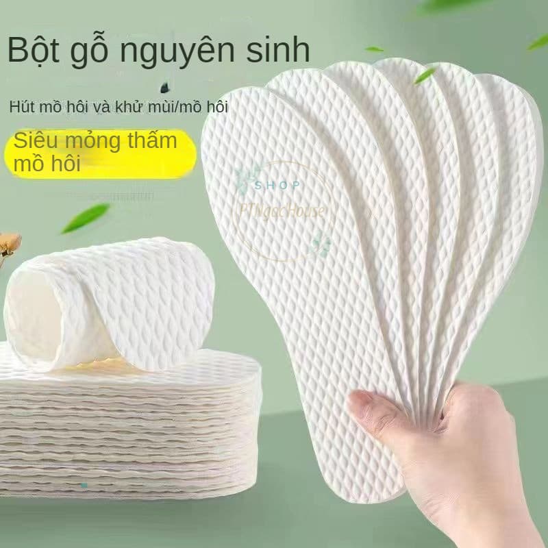 Set 5 Đôi Miếng Lót Giầy Miếng Thấm Hút Mồ Hôi Chân, Siêu Mỏng, Khử Mùi