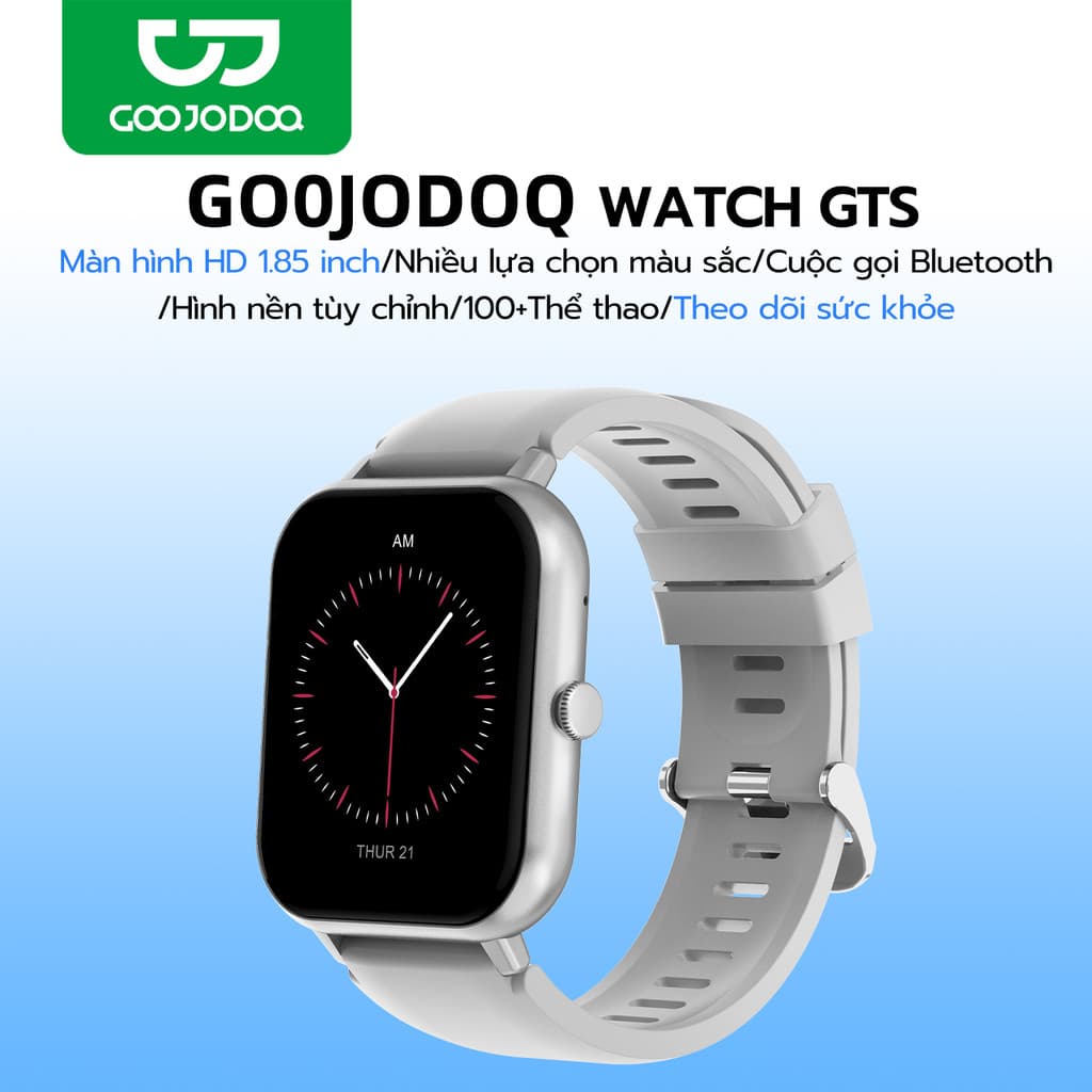 Đồng hồ thông minh GOOJODOQ 2024 màn hình cảm ứng, theo dõi sức khỏe, nhận tin nhắn, chống nước