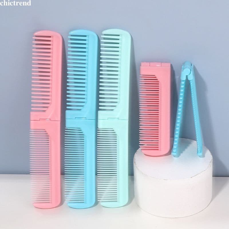 🌟chic🌟 Lược chải tóc mini gấp gọn nhỏ xinh du lịch tiện dụng