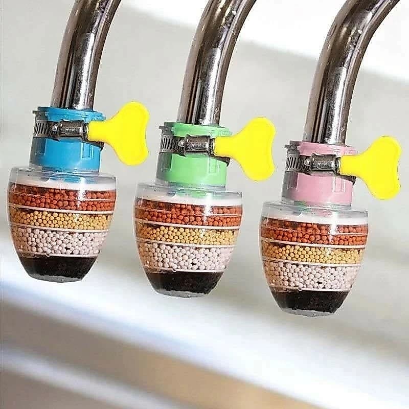 Đầu Vòi Lọc Nước 6 Tầng - Gắn Đầu Lọc Vòi Nước Lọc Cặn Bẩn, Vỉ Khuẩn