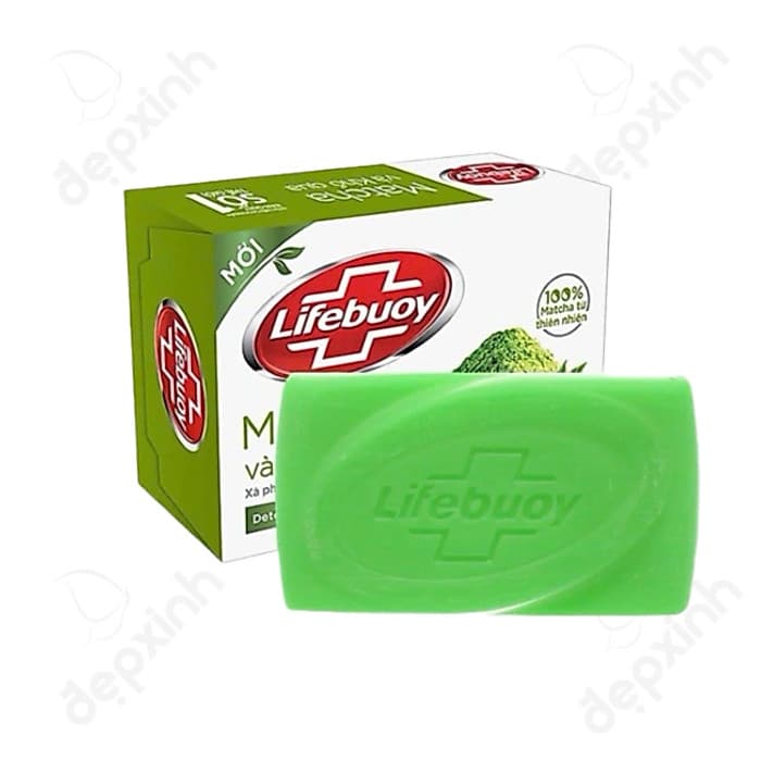Xà bông cục diệt khuẩn Lifebuoy matcha và khổ qua 90g