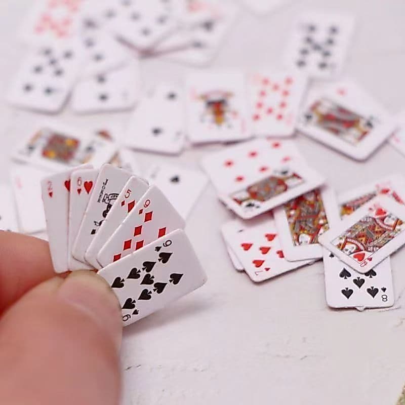 Mini 52 Thẻ Chơi Phiên Bản Nhỏ Giá Rẻ Phiên Bản Dễ Thương, Thích Hợp Cho Nâng Cấp, Treo Đất, Siêu Vui Nhộn Cho Lễ Hội Mùa Xuân Chơi