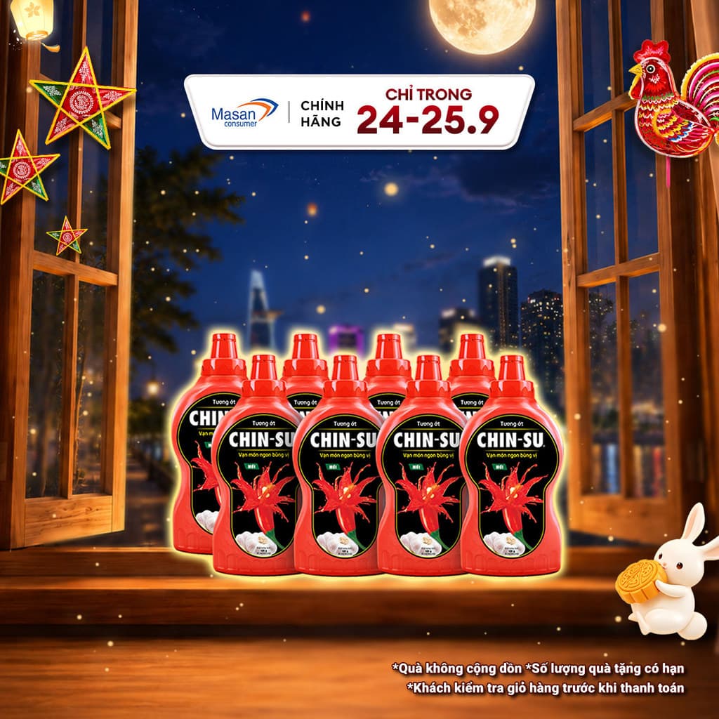 Combo 8 chai Tương Ớt CHIN-SU 250G (Bao bì có thể thay đổi theo đợt nhập hàng)