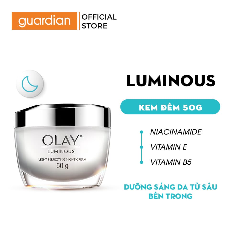 Kem Dưỡng Ẩm OLAY LUMINOUS Ban Đêm Hỗ Trợ Dưỡng Sáng Da 50G