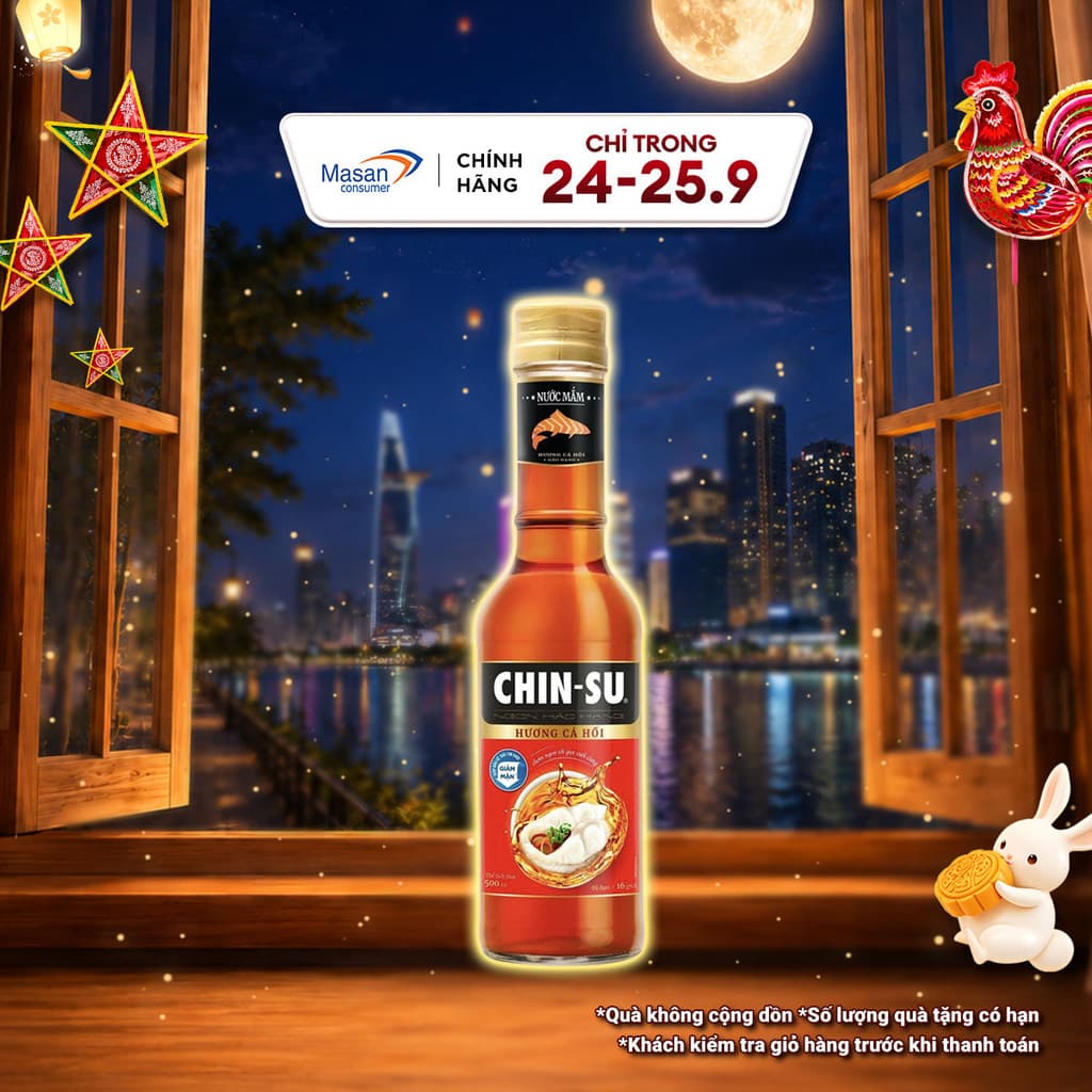 Nước Mắm CHIN-SU Cá Hồi Đậm Đặc Chai 500ml