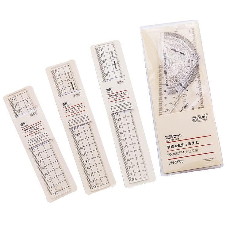 1 Chiếc Phong Cách Đơn Giản 15cm 18cm 20cm Trong Suốt Đơn Giản Thước Vuông Dễ Thương Văn Phòng Phẩm Vẽ Cung Cấp Quy Mô Bộ Dành Cho Học Sinh