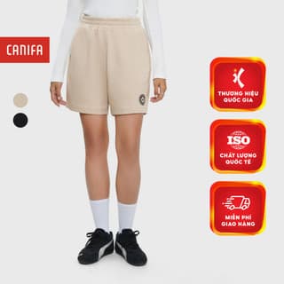 Quần short nữ CANIFA cạp chun form vừa in họa tiết 6BS25W001