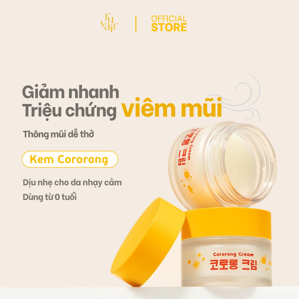 Kem Cororong Cho Bé | Kem Mũi Thảo Dược Giúp Giảm Nghẹt Mũi & Dưỡng Ẩm Mũi | Hơn 50.000 Sản Phẩm Đã Bán