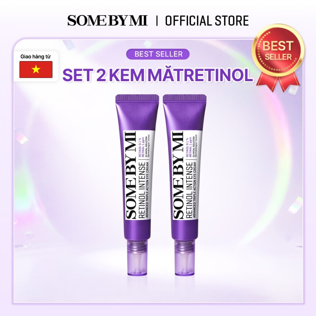 [1+1] SOMEBYMI Kem mắt Retinol 0.1% Retinol Intense Advanced Triple Action Eye Cream (30ml X 2ea)