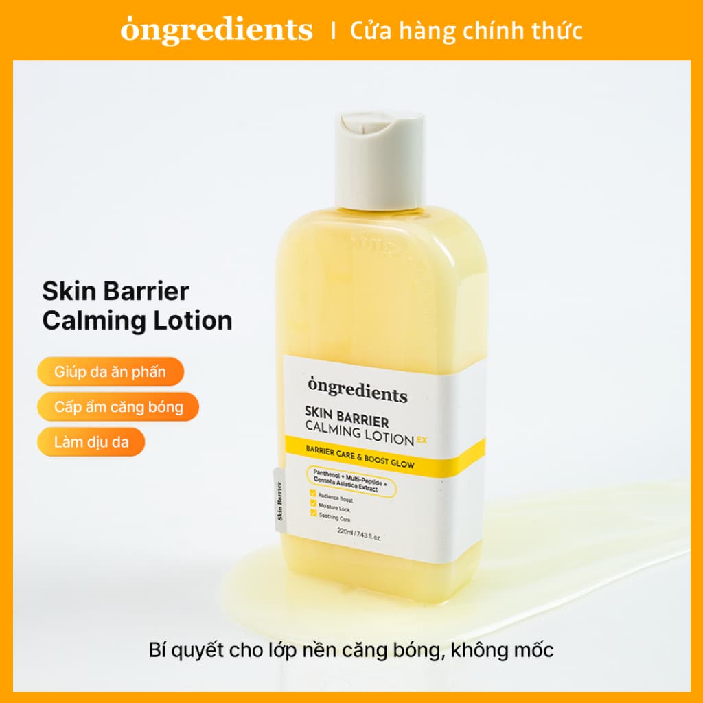 [ONGREDIENTS chính thức] Sữa dưỡng da làm dịu da EX | Kem dưỡng ẩm tăng cường chuẩn bị trang điểm hoàn hảo | Chăm sóc Cica thuần chay