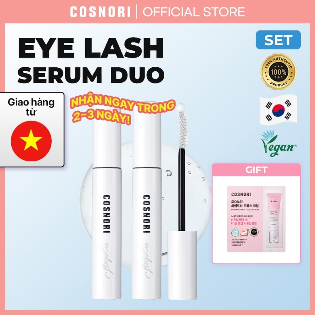 [BUNDLE] Serum lông mi hoạt động dài COSNORI x2