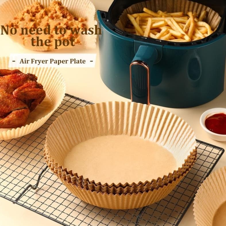 Set 200 Miếng Giấy Nến Lót Thấm Hút Dầu Mỡ Dùng Nồi Chiên Không Dầu (Hàng Đủ)