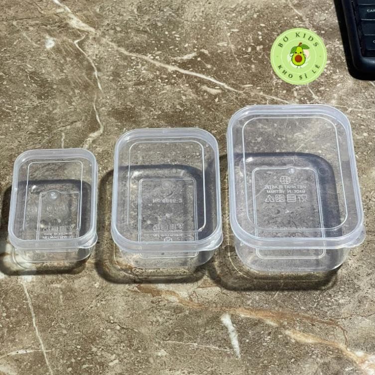 Sỉ 10 Hộp Đựng Thực Phẩm Có Lắp Để Tủ Lạnh Nhựa Việt Nhật, Hộp Trữ Đông Đựng Đồ Ăn, Đồ Ăn Dặm Cho Bé