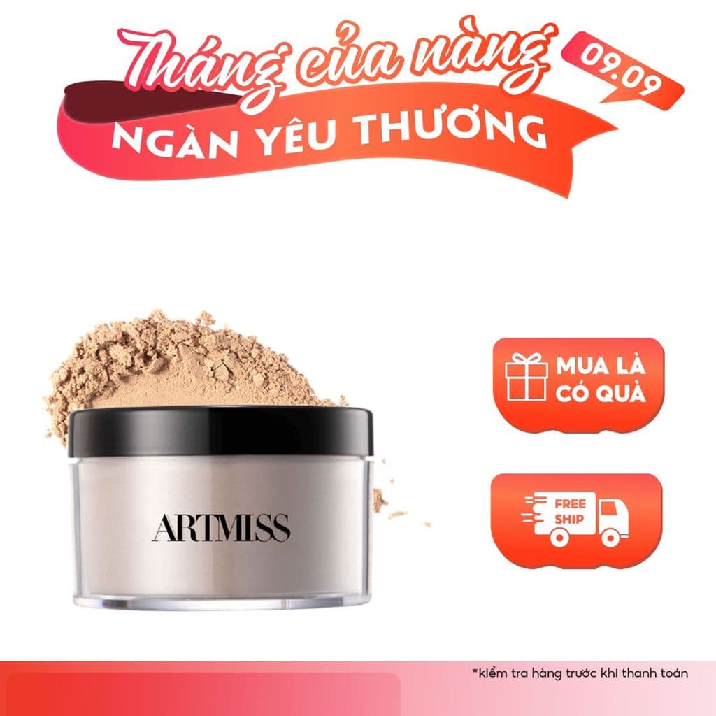 [ARTMISS] Phấn phủ bột ARTMISS transparent matte powder kiểm soát dầu 24h 30g