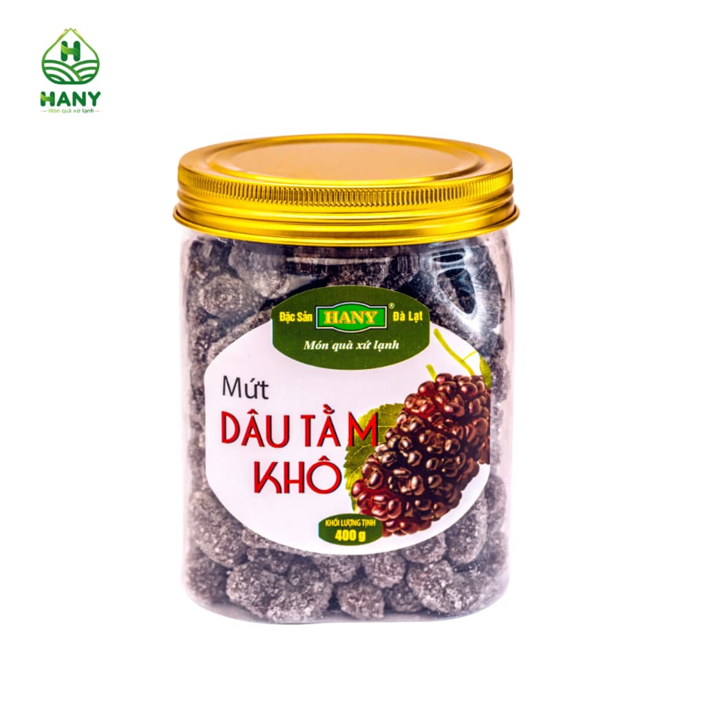 Mứt Dâu Tằm Khô HANY Đặc Sản Đà Lạt Hộp 400g