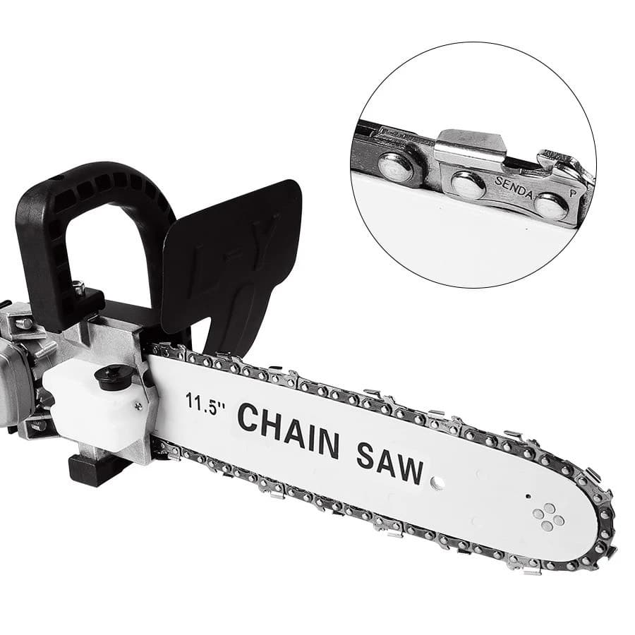 Bộ chuyển đổi cưa xích gắn máy mài cầm tay tra dầu tự động - Lưỡi cưa xích, bộ lam xích