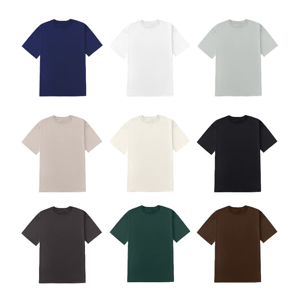 Áo Thun Trơn Cotton 250gsm GODMOTHER Premium Full Color Cổ Tròn Nam Nữ TSS24001MA