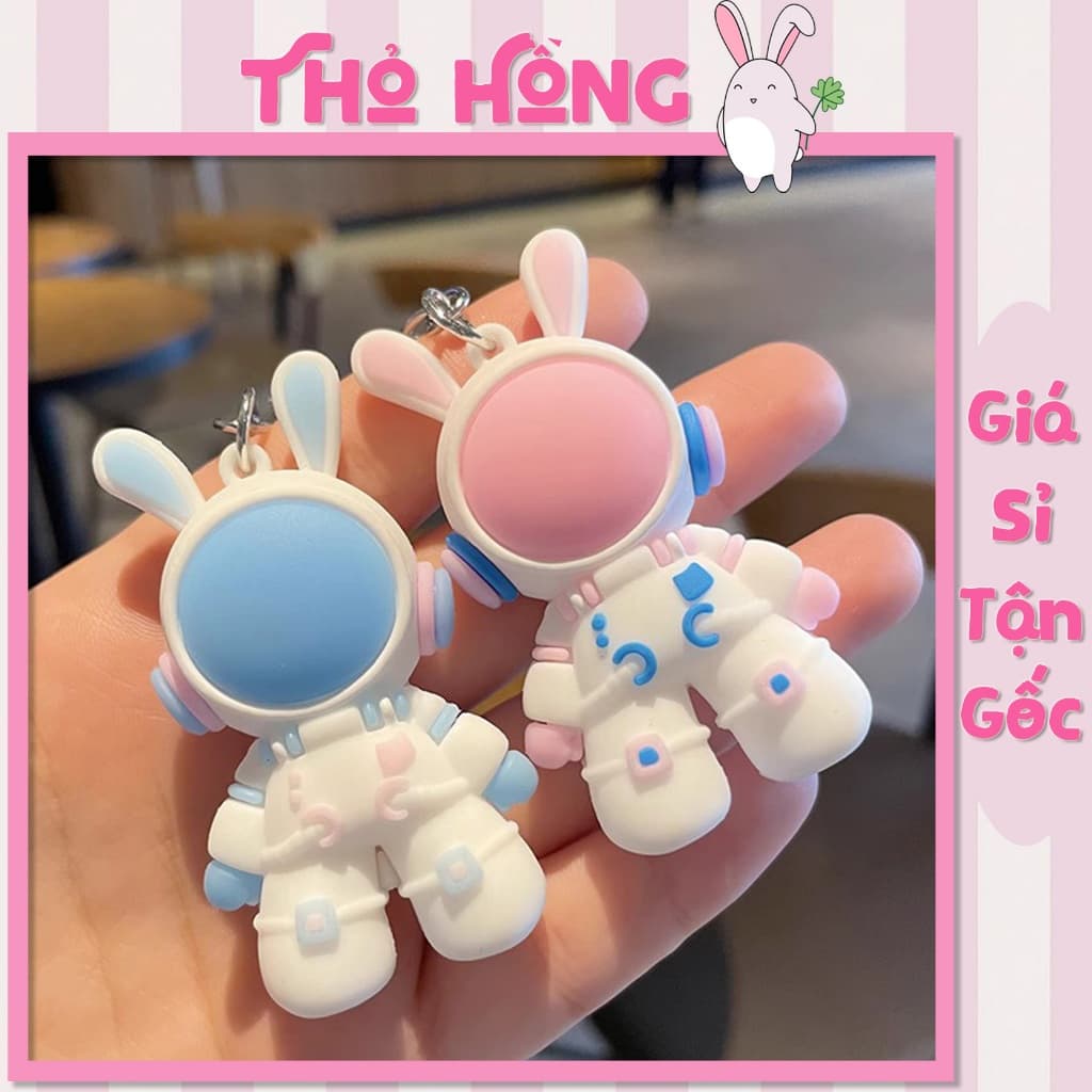 🚀( Sỉ 3k2) MÓC KHÓA HOẠT HÌNH DỄ THƯƠNG – THỎ PHI HÀNH GIA & VỊT CUTE 🐰🐥