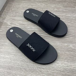Dép Da Nam Quai Ngang TORANO Khâu XXX Đế Khâu 2 Lớp Cao Su Non Êm Chân - Thời Trang Trẻ Basic