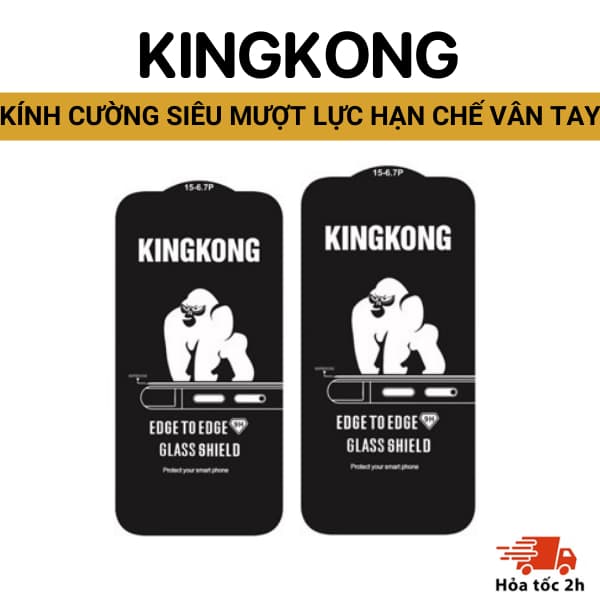 [ Siêu mượt ] Kính cường lực KINGKONG KK-69 hạn chế vân tay, chống vỡ hoàn hảo iphone 11 12 13 14 15 16 17 pro promax