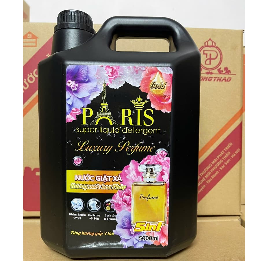 Nước Giặt Paris Luxury Perfume 5 Trong 1. Hàng chính hãng , Hương hoa Pháp đam mê. làm sạch nhanh .