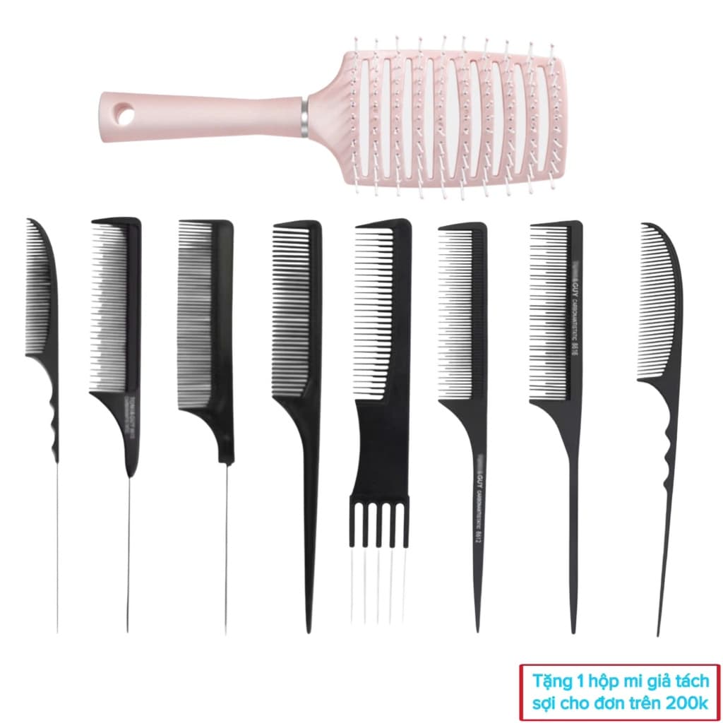 Tony & Guy lược đánh rối, lược chia tóc, lược chải tóc, lược tạo phồng dùng cho make up và làm tóc