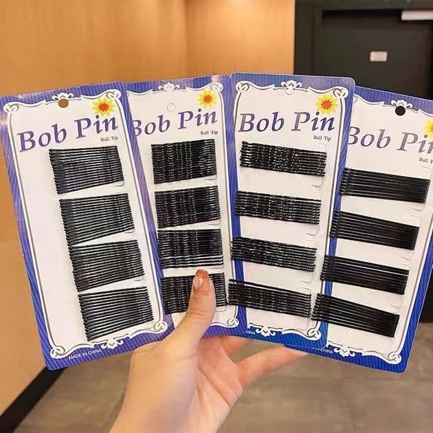 🎶Set 60 Kẹp Tăm Màu Đen Tiện Lợi Cho Nữ