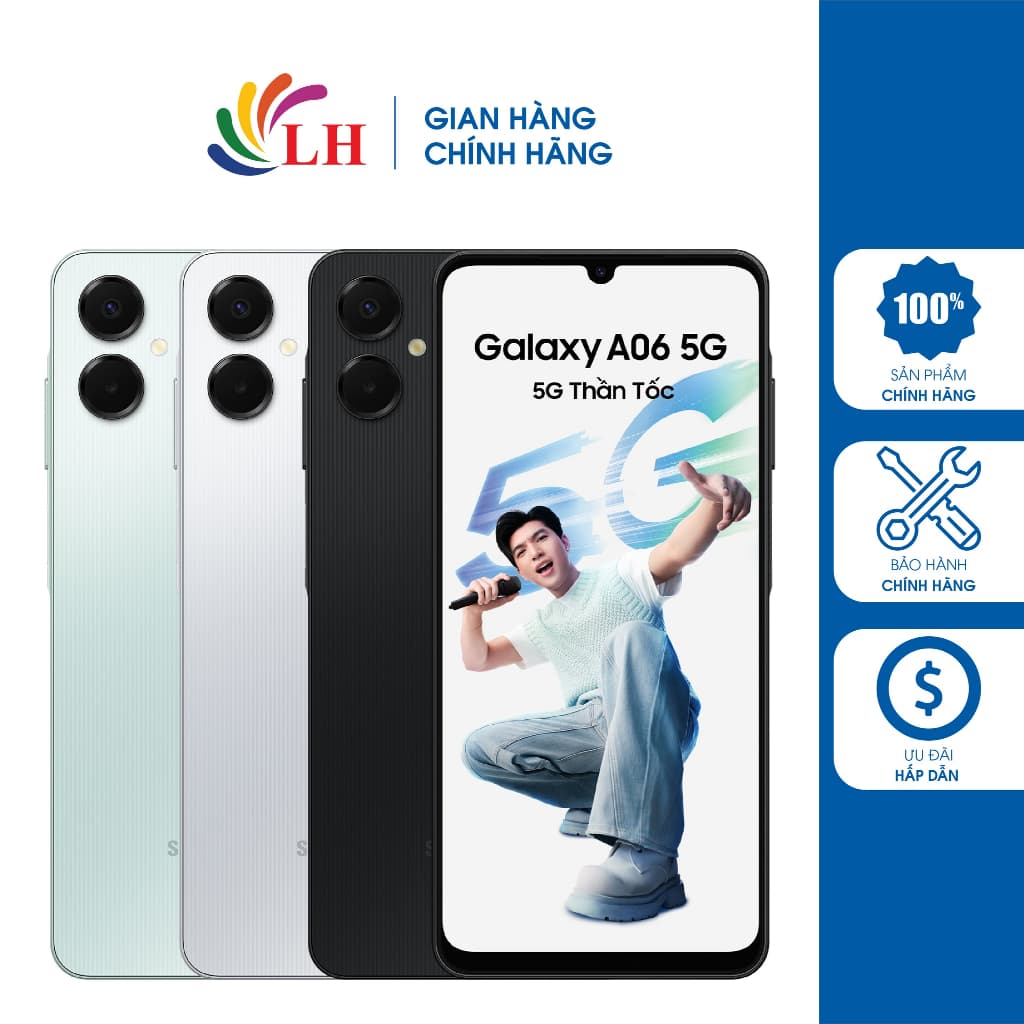 Điện thoại Samsung Galaxy A06 5G (4GB/64GB) - Hàng chính hãng