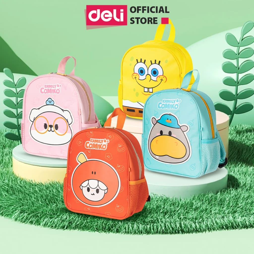 [🔥GIÁ XẢ KHO] Balo Cặp Sách Đi Học Hình Động Vật Đáng Yêu Cho Bé Trai Bé Gái Deli - Dễ Thương Đi Học Mầm Non