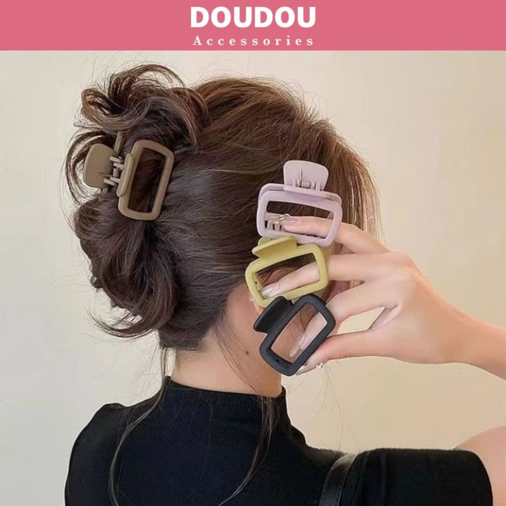 Kẹp tóc càng cua Doudou Kẹp gắp tóc Kẹp càng cua Cặp tóc nữ tone kẹo ngọt phong cách Hàn Quốc ZJ093