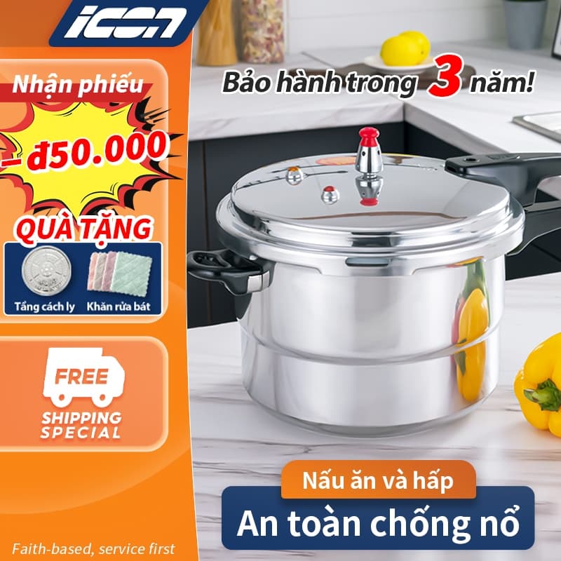 ICON Nồi áp suất bếp từ, nồi áp suất đa năng có thể được sử dụng cho bếp ga và bếp từ