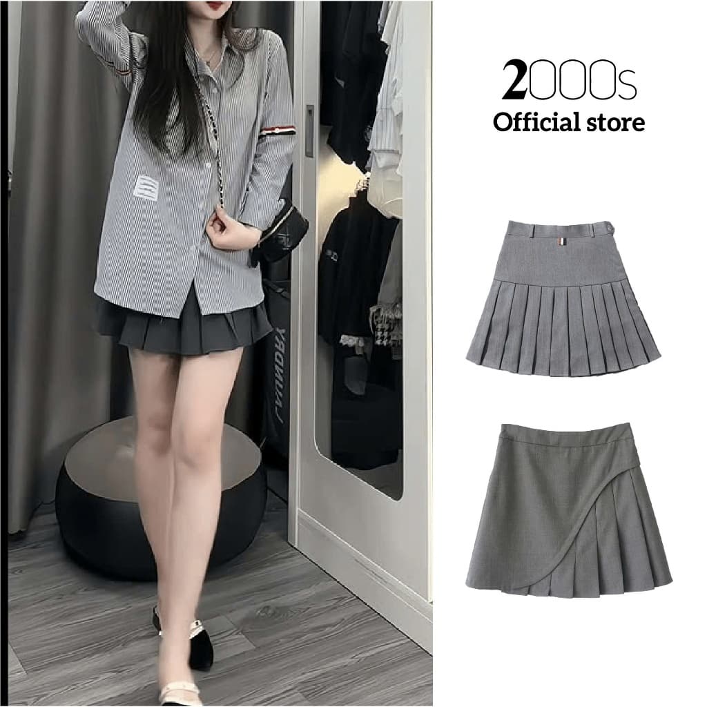 Chân Váy Xếp Ly Vải Dày Dặn 2000s Store Hai Lớp CV01