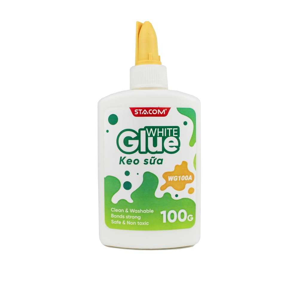 Keo Sữa Stacom 45g/65g/100g Siêu Dính, Dán Đa Chất Liệu, Keo Dán Thủ Công Chính Hãng WG045A WG065A WG100A | Trợ Giá Tốt